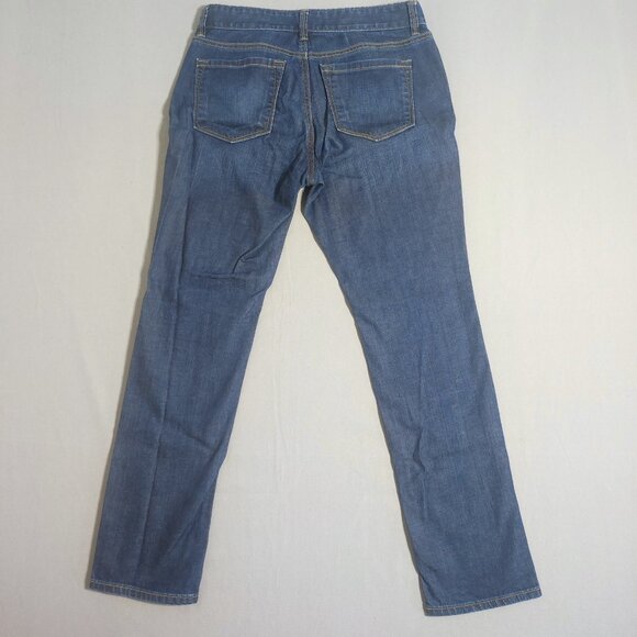 LOFT Ann Taylor Jeans women's size 4 P curvy straight ink blue colour - Picture 3 of 14